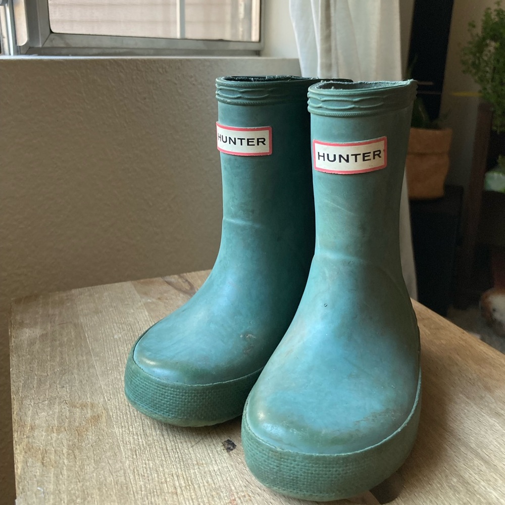 Green Hunter Toddler Boots Rain